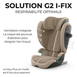 Siege auto Cybex Gold Solution G2 I-FIX 3 a 12 ans - 15 a 50 kg - 100 a 150 cm PLUS Almond Beige | beige