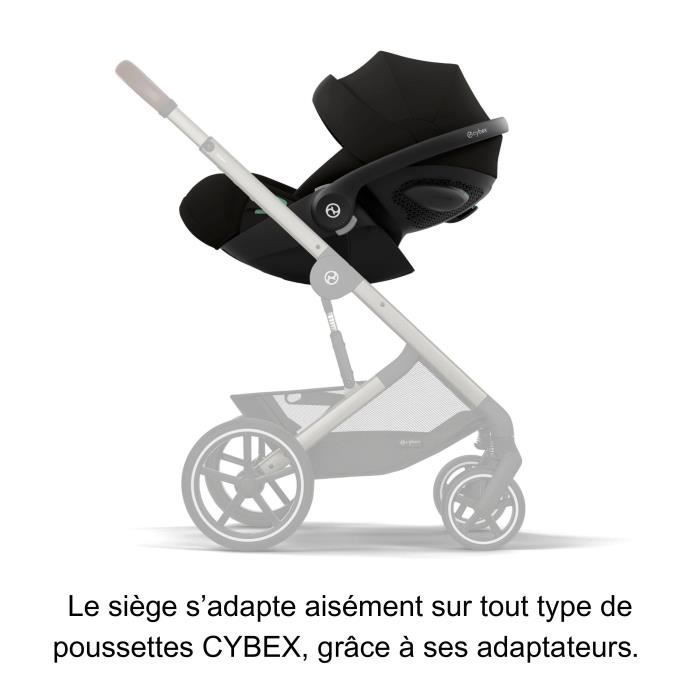 Siege auto i-size Cloud G Cybex Gold - 40 a 87 cm - naissance jusqu'a 13 kg - jusqu'a 2 ans - Moon Black (Plus)