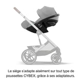 Siege auto i-size Cloud G Cybex Gold - 40 a 87 cm - naissance jusqu'a 13 kg - jusqu'a 2 ans - Stone grey Mid grey (Plus)