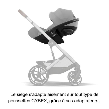 Siege auto i-size Cloud G Cybex Gold - 40 a 87 cm - naissance jusqu'a 13 kg - jusqu'a 2 ans - Stone grey Mid grey (Plus)
