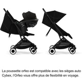 CYBEX - Poussette ultra compacte et confortable - ORFEO - 4 roues - Magic Black