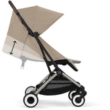 CYBEX - Poussette ultra compacte et confortable - ORFEO - 4 roues - Almond Beige
