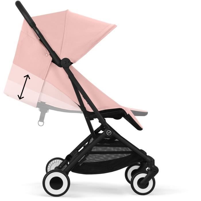 CYBEX - Poussette ultra compacte et confortable - ORFEO - 4 roues - Candy Pink