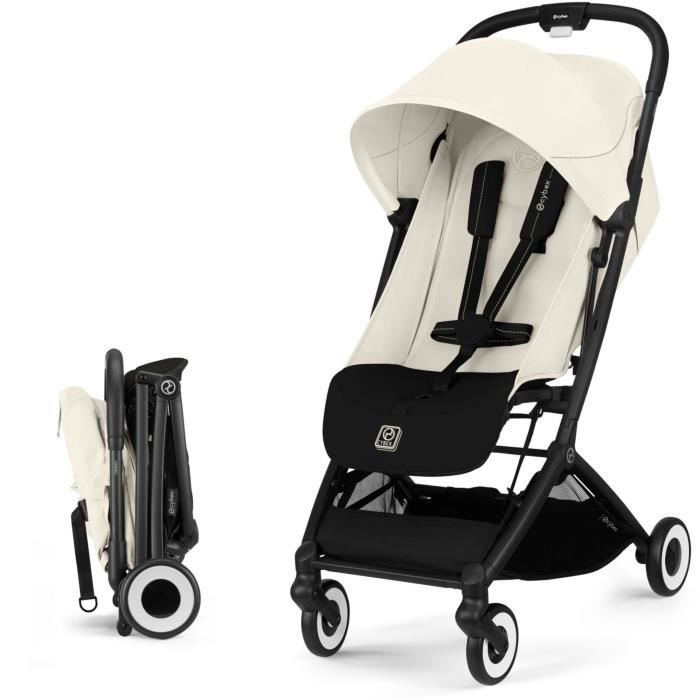 CYBEX - Poussette ultra compacte et confortable - ORFEO - 4 roues - Canvas White