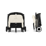 CYBEX - Poussette ultra compacte et confortable - ORFEO - 4 roues - Canvas White