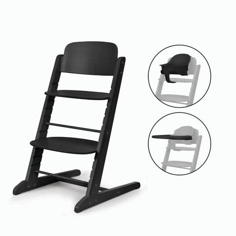 Chaise haute évolutive - CYBEX - IRIS 3-en-1 - Bois - Baby set & plateau inclus - Stunning Black