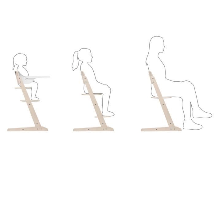 Chaise haute évolutive - CYBEX - IRIS 3-en-1 - Bois - Baby set & plateau inclus - Stunning Black