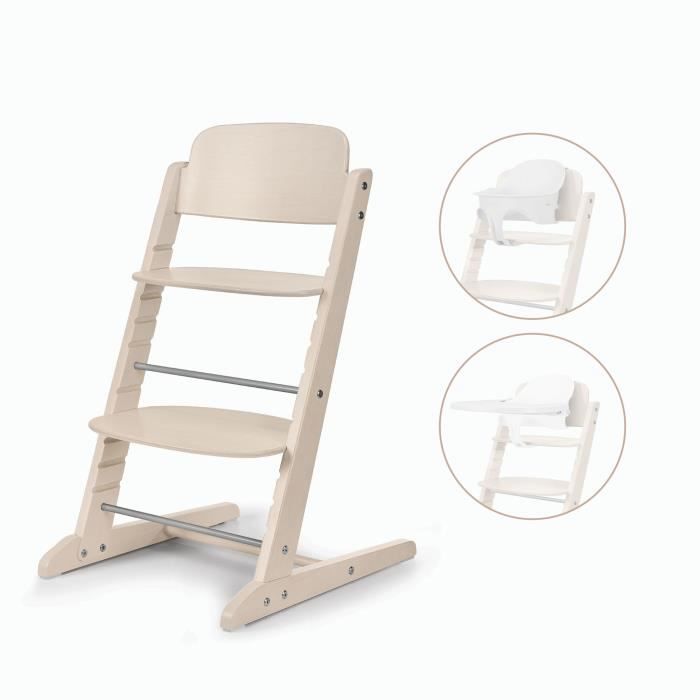 Chaise haute évolutive - CYBEX - IRIS 3-en-1 - Bois - Baby set & plateau inclus - All Natural