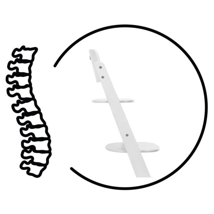 Chaise haute évolutive - CYBEX - IRIS - Bois - Coloris All White