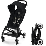 Poussette canne ultra-compacte Agis CYBEX - 5 a 22 kg (6 mois - 4 ans) - poussette légere 6,3 kg - compatible avion - Magic Black