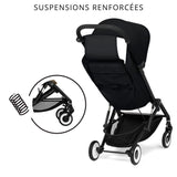Poussette canne ultra-compacte Agis CYBEX - 5 a 22 kg (6 mois - 4 ans) - poussette légere 6,3 kg - compatible avion - Magic Black