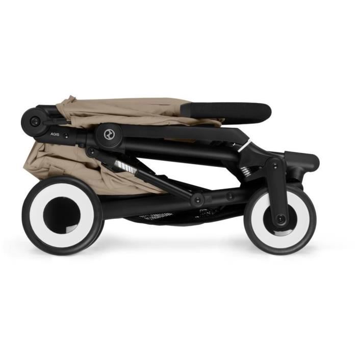 Poussette canne ultra-compacte Agis CYBEX - 5 a 22 kg (6 mois - 4 ans) - poussette légere 6,3 kg - compatible avion - Almond Beige