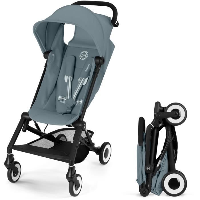 Poussette canne ultra-compacte Agis CYBEX - 5 a 22 kg (6 mois - 4 ans) - poussette légere 6,3 kg - compatible avion - Stormy Blue