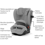 CYBEX Siege auto Pallas G3 Plus Mid grey - 15 mois a 12 ans