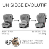 CYBEX Siege auto Pallas G3 Plus Mid grey - 15 mois a 12 ans