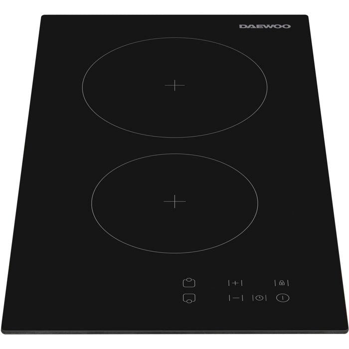 Plaque de cuisson vitrocéramique - DAEWOO - 2 foyers - 30 cm - BH3VTF19BNM - Noir