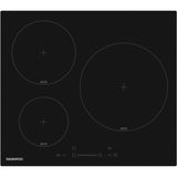 Plaque de cuisson a induction - DAEWOO - 3 foyers - 60 cm - Noir