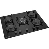 Plaque de cuisson a gaz - DAEWOO - 5 foyers - 70 cm - BH7GKF51BNM - Noir