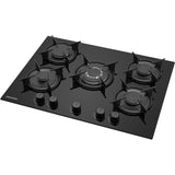 Plaque de cuisson a gaz - DAEWOO - 5 foyers - 70 cm - BH7GKF51BNM - Noir