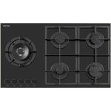 Plaque de cuisson a gaz - DAEWOO - 5 foyers - 90 cm - BH9GKF51BNH - Noir
