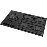 Plaque de cuisson a gaz - DAEWOO - 5 foyers - 90 cm - BH9GKF51BNH - Noir