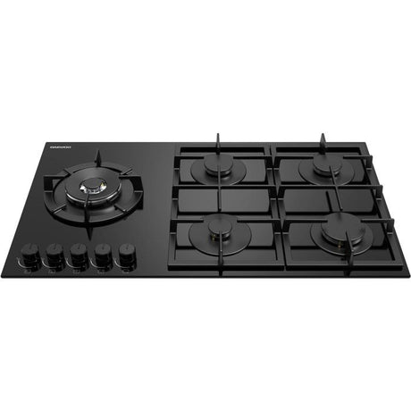 Plaque de cuisson a gaz - DAEWOO - 5 foyers - 90 cm - BH9GKF51BNH - Noir
