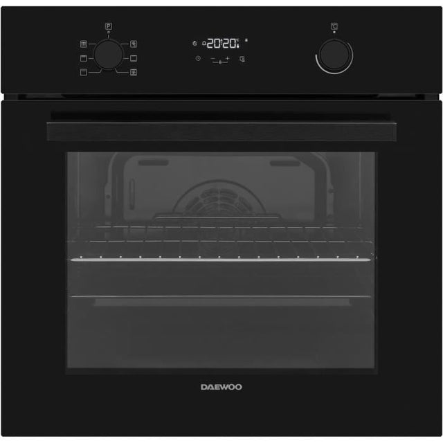 Four encastrable - Pyrolyse - Chaleur tournante - DAEWOO - BO6PR27GBNL - Noir - Porte froide - 59,5 x 57,5 x 59,5 cm