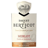 Daguet de Berticot Atlantique Merlot - Vin rouge de Bordeaux 2023