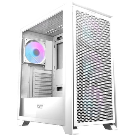 Boitier sans alimentation - DARKFLASH DRX70 MESH - Moyen tour - Format ATX - Blanc