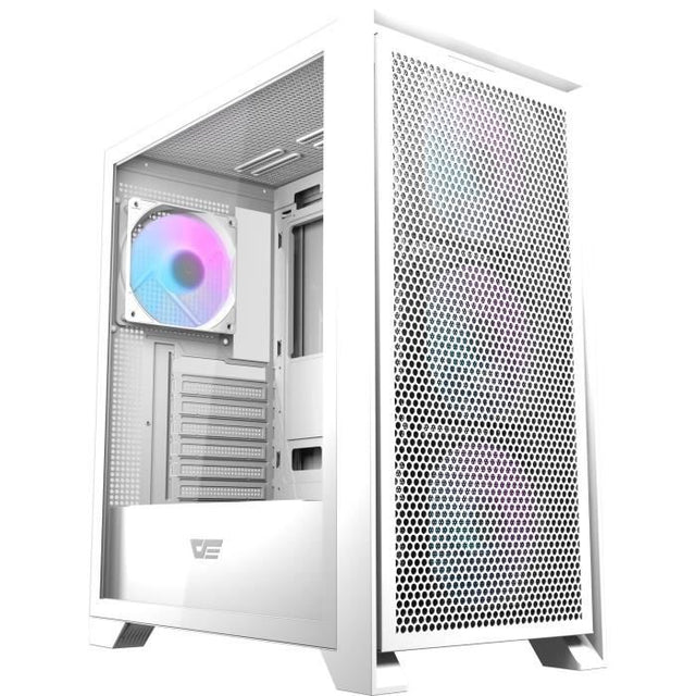 Boitier sans alimentation - DARKFLASH DRX70 MESH - Moyen tour - Format ATX - Blanc