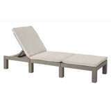 Bain de soleil - Allibert by KETER - DAYTONA - en résine imitation rotin tressé - coussin - dossier réglable - cappuccino