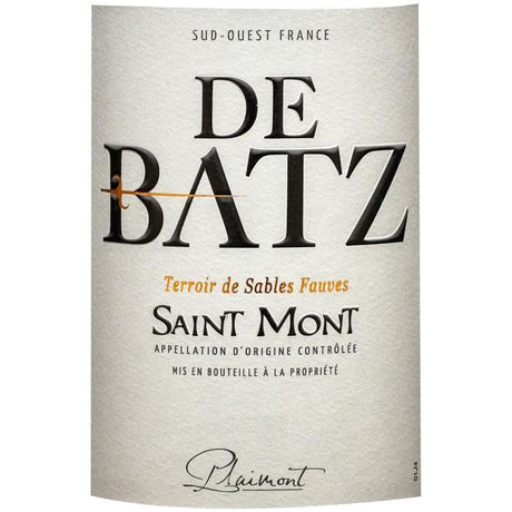 Château Plaimont De Batz 2020 Saint Mont - Vin rouge du Sud-Ouest
