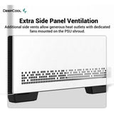 Boitier PC sans alimentation - DEEPCOOL CH370 (Blanc) - Mini tour - Format Micro-ATX