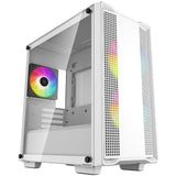 Boitier PC - DEEPCOOL - R-CC360-WHAPM3-G-1 - CC360 ARGB - Mini tour - Format Micro-ATX - 3 ventilateurs ARGB - Blanc
