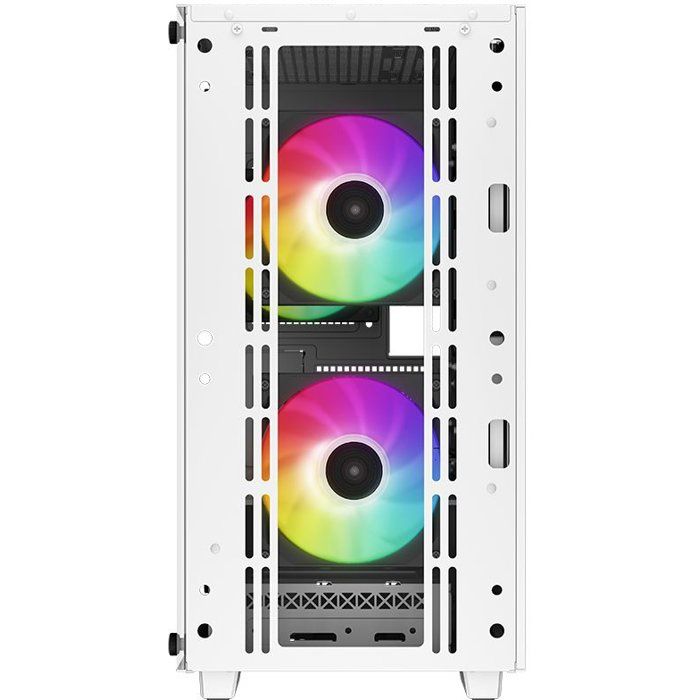 Boitier PC - DEEPCOOL - R-CC360-WHAPM3-G-1 - CC360 ARGB - Mini tour - Format Micro-ATX - 3 ventilateurs ARGB - Blanc