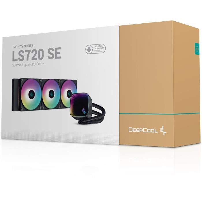 Watercooling AIO - DEEPCOOL LS720 SE - Ventilateurs 3x 120 mm ARGB - Noir