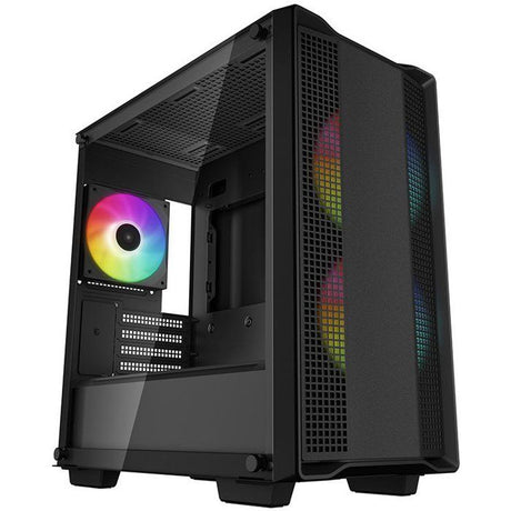Boitier PC - DEEPCOOL - R-CC360-BKAPM3-G-1 - CC360 ARGB - Mini tour - Format Micro-ATX - 3 ventilateurs ARGB - Noir