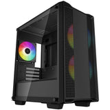 Boitier PC - DEEPCOOL - R-CC360-BKAPM3-G-1 - CC360 ARGB - Mini tour - Format Micro-ATX - 3 ventilateurs ARGB - Noir