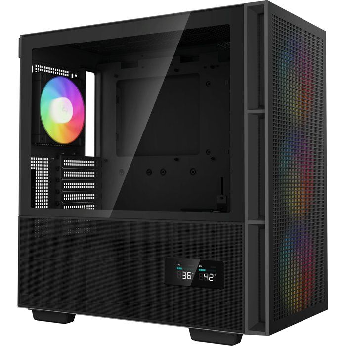 Boitier PC - DEEPCOOL - R-CH560-BKAPE4D-G-1 - CH560 Digital - Moyen tour - Format ATX - 3x140mm A-RGB + 1x120mm A-RGB - Noir