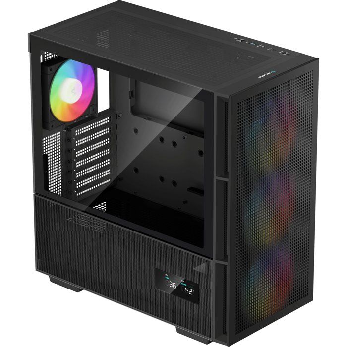 Boitier PC - DEEPCOOL - R-CH560-BKAPE4D-G-1 - CH560 Digital - Moyen tour - Format ATX - 3x140mm A-RGB + 1x120mm A-RGB - Noir