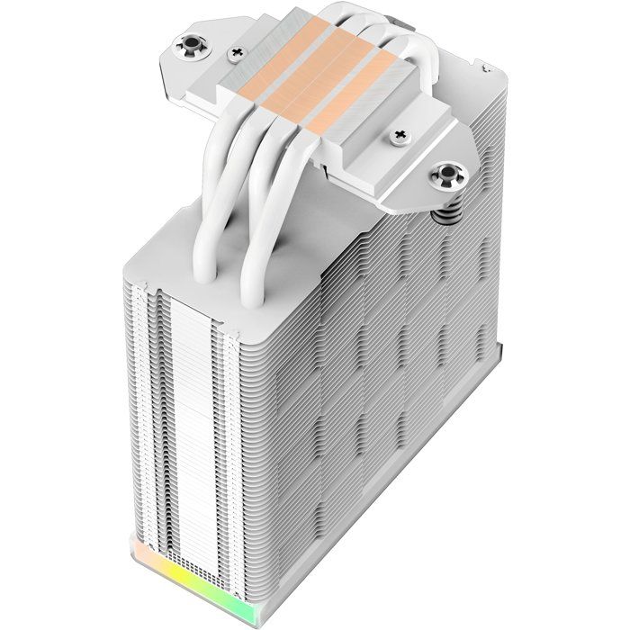 DEEPCOOL - AK400 Digital - R-AK400-WHADMN-G - Ventirad CPU - 120 mm - Blanc - Écran digital et ARGB - 4 Calloducs -TDP 220W
