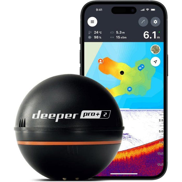 Sondeur lançable - DEEPER - PRO+ 2 - Wi-Fi - GPS intégré - profondeur 100 m - 3 faisceaux