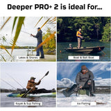 Sondeur lançable - DEEPER - PRO+ 2 - Wi-Fi - GPS intégré - profondeur 100 m - 3 faisceaux