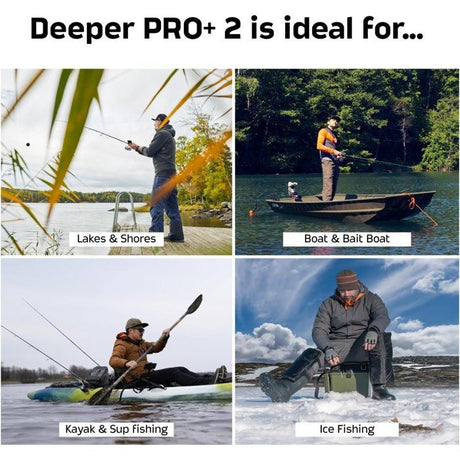 Sondeur lançable - DEEPER - PRO+ 2 - Wi-Fi - GPS intégré - profondeur 100 m - 3 faisceaux