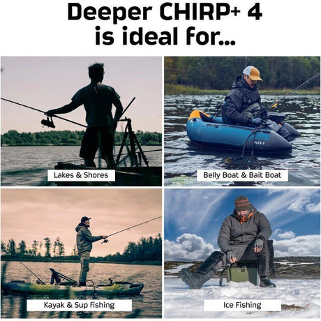 Sondeur lançable - DEEPER - CHIRP+ 4 - GPS - IA - 3 faisceaux CHIRP - portée 120 m