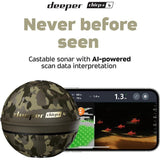 Sondeur lançable - DEEPER - CHIRP+ 4 - GPS - IA - 3 faisceaux CHIRP - portée 120 m