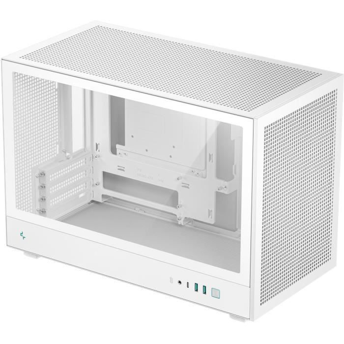 Boitier sans alimentation - DEEPCOOL CH260 - Mini tour - Format M-ATX - Blanc