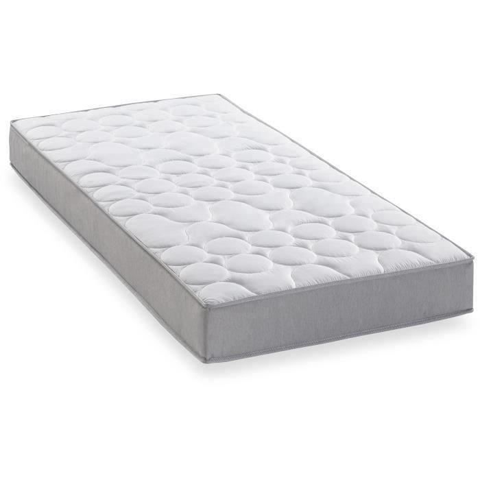 Matelas 90x190 cm - 330 Ressorts ensachÈs - 5 zones de confort - 19 cm - Ferme - DEKO DREAM Springmax