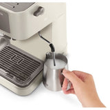 Machine a expresso - DELONGHI - STILOSA EC235.CR - Solo pompe - Bouilloire inox - Compatible ESE - Buse vapeur - Finition creme