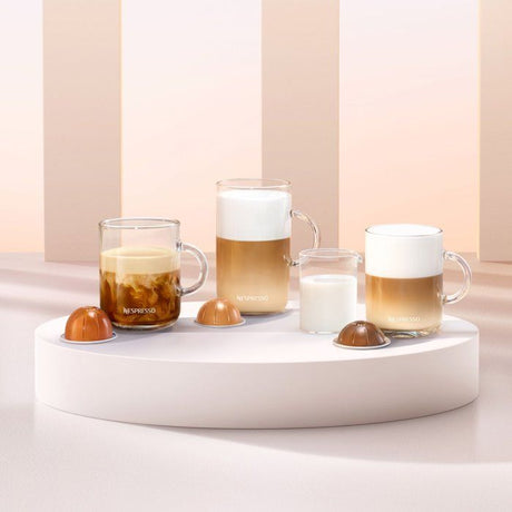 Machine a café capsules - Nespresso - De'Longhi - Vertuo pop - ENV90.B - Noir - 7 capsules Nespresso incluses